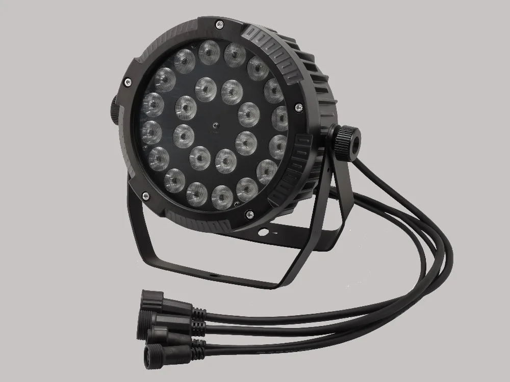 Imagem -05 - Livre 24x18w Rgbwa Mais uv à Prova Dpar Água Par Luz Ip65 Led Par Dmx Conduziu a Luz de Lavagem dj Equipamento Luz Discoteca ao ar