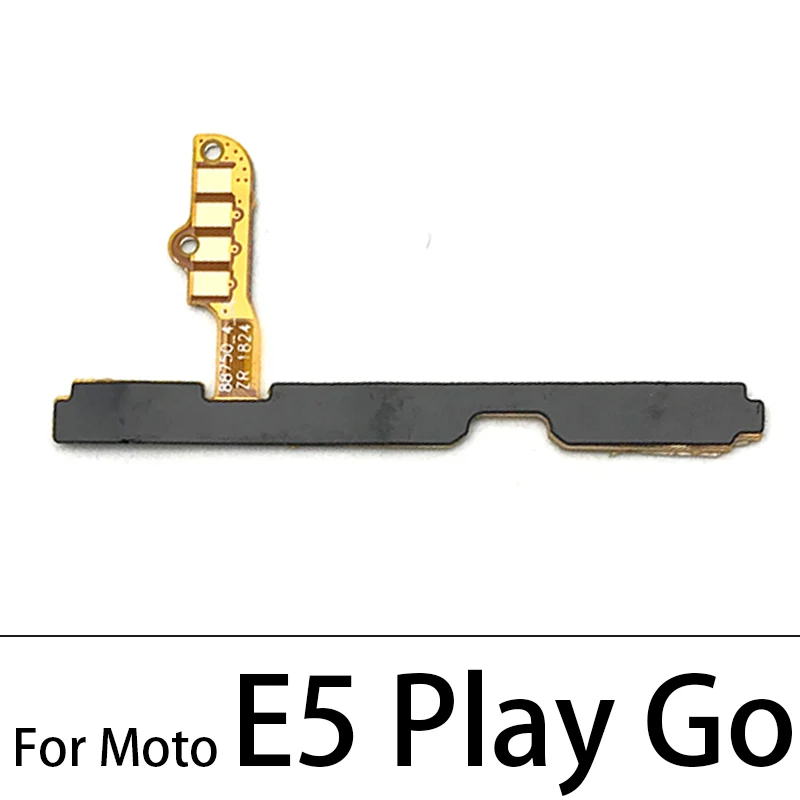 Power On Off Button Volume Side Key Flex Cable For Motorola Moto E13 E22 E32 E5 E6 E6s E7 Plus Power Play Go E20 E30 E40