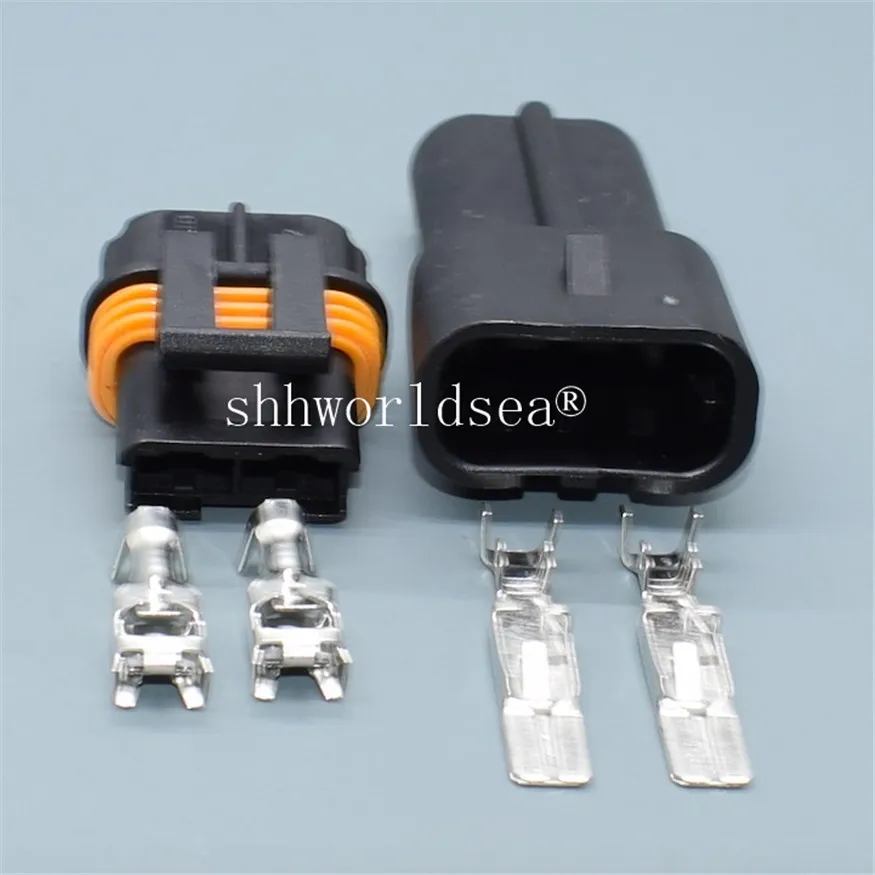 Shhworldsea 2 Pin Female And Male Connector sealed automotive electrical connector 12033769 12034269 for Fan plug