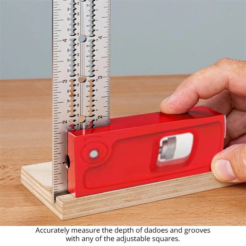 Mini Indexable Combination and Double Square Rafter Square and Combination Square Tool Woodworking Edge Corner Set