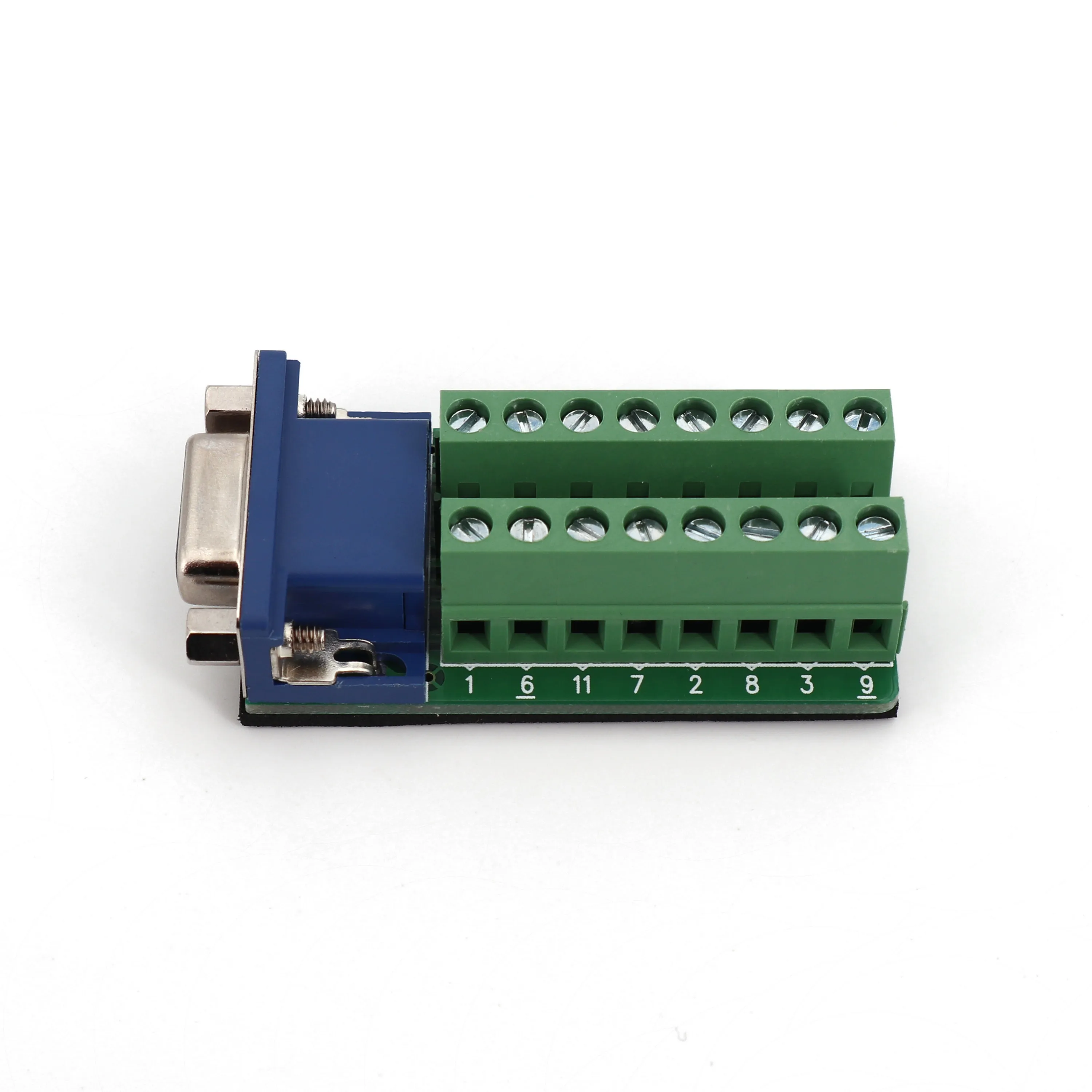 D-SUB DB15 VGA Female 3 Row 15Pin Plug Breakout PCB Terminals Board Adapter Connector