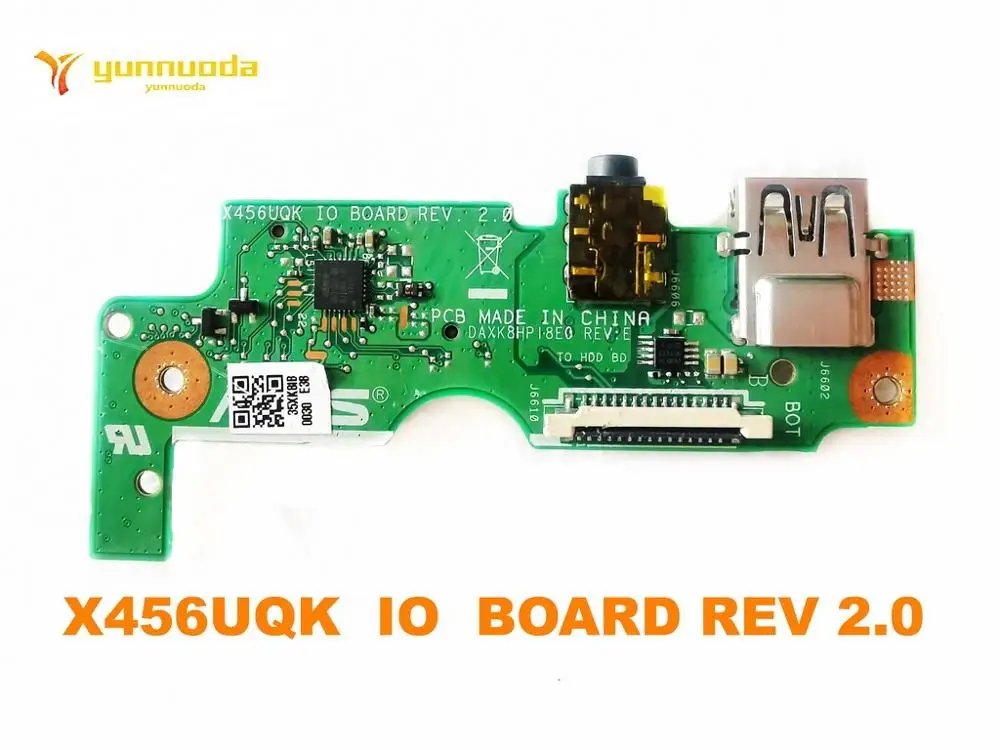 Original For ASUS X456UQK USB AUDIO SD CARD BOARD X456UQK IO BOARD REV 2.0 Tested good free shipping