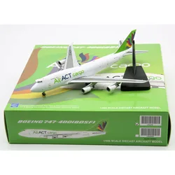 1:400 Alloy Collectible airplane JC Wings LH4245 ACT Airlines Cargo Boeing B747-400 Diecast Aircraft Jet Model TC-ACG With Stand