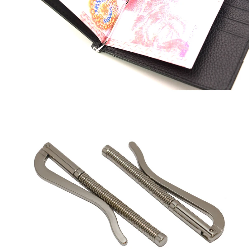 Metal Bifold Money Clip Bar Wallet Replace Parts Spring Clamp Cash Holder 65/70/75/80/85/90mm