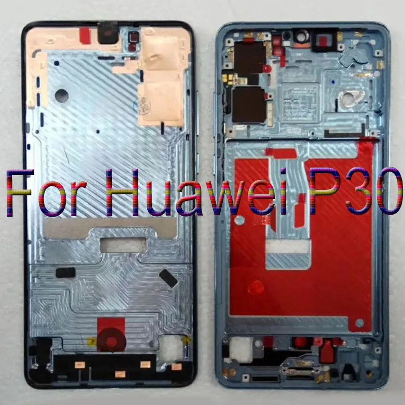 LCD Holder Screen Front Frame For Huawei P30 Housing Case Middle Frame No Power Volume Buttons For Huawei P 30 Parts Cases