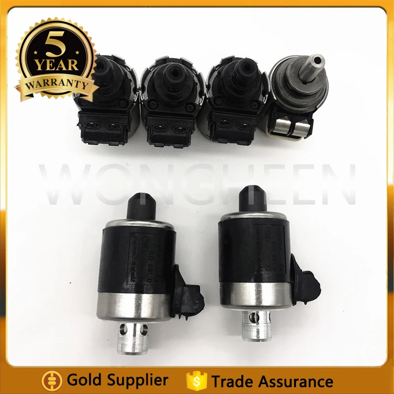 6Pcs 722.6 Automatic Transmission Solenoids Set Fit For Mercedes-Benz S350 5-Speed Gearbox A1402770398 A1402770435 A1402770535