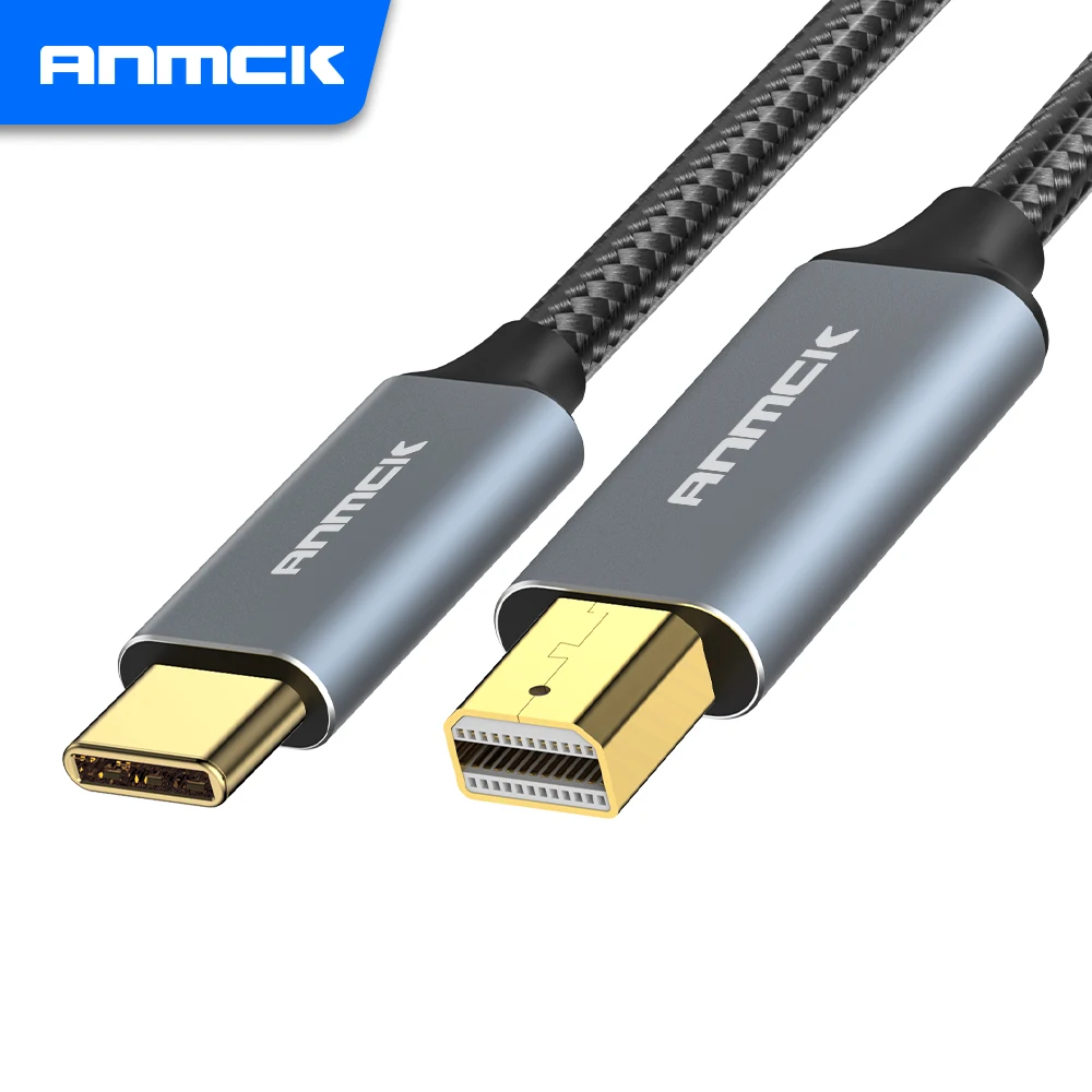 

Anmck USB C to Mini DP Adapter Converter For MacBook Mate10 Pro Laptops 4K 60HZ Video Cable Type-C to Mini Displayport Cord