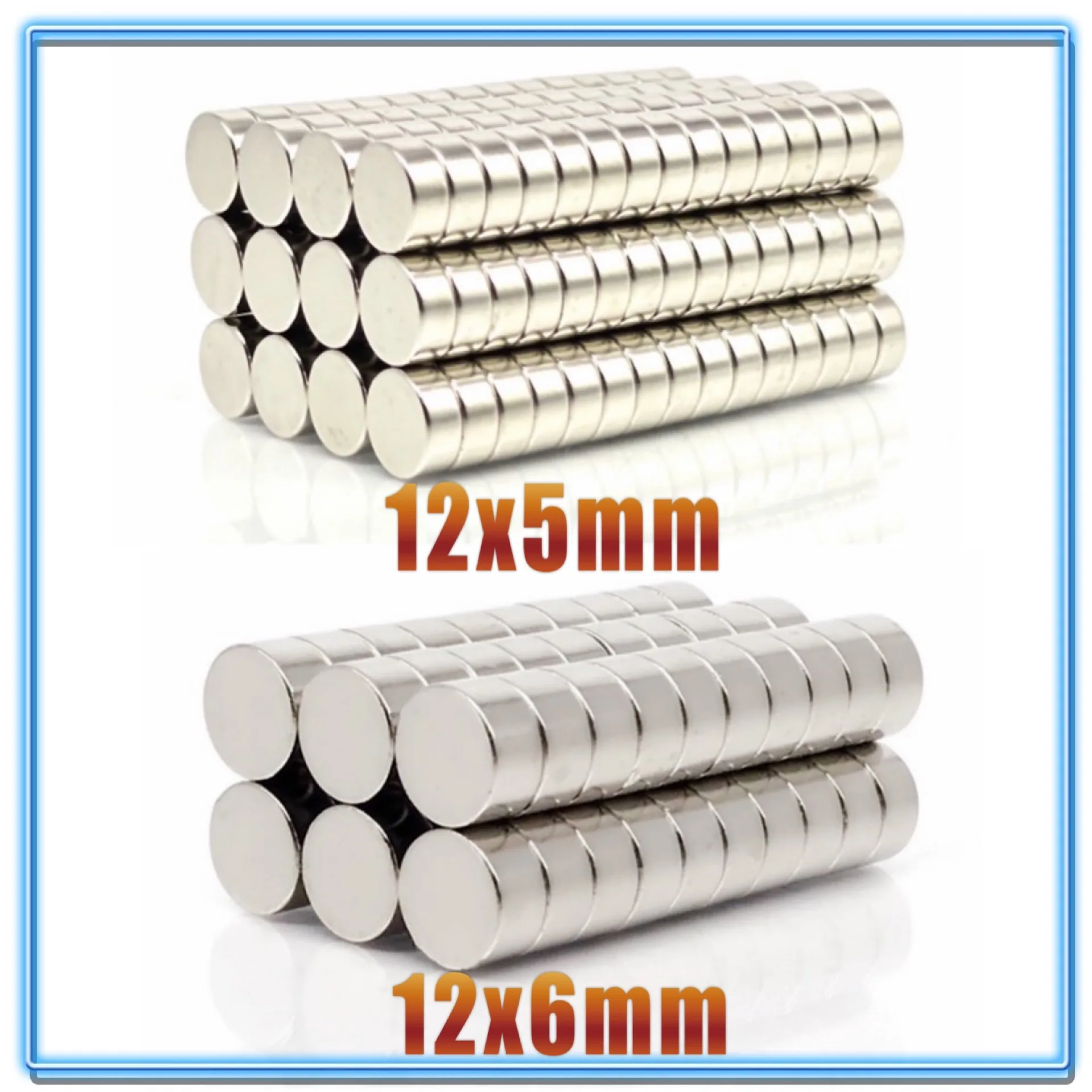 12x5 12x6mm Super Powerful Strong Bulk Round NdFeB Neodymium Disc Magnets Dia 12mm x 5mm N35 Rare Earth Magnet 12*5 12*6