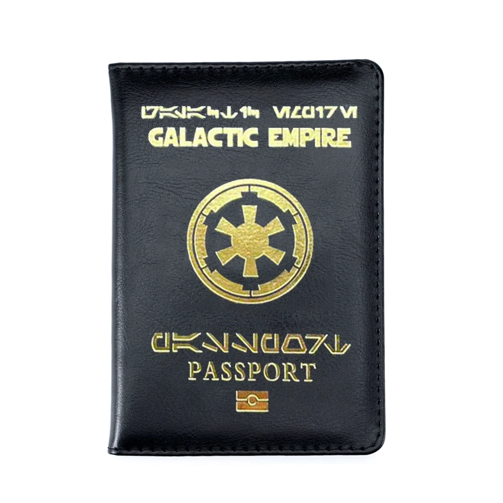 Galactic Empire Passport Cover Star Travel Wallet Document Organizer Covers for Passports