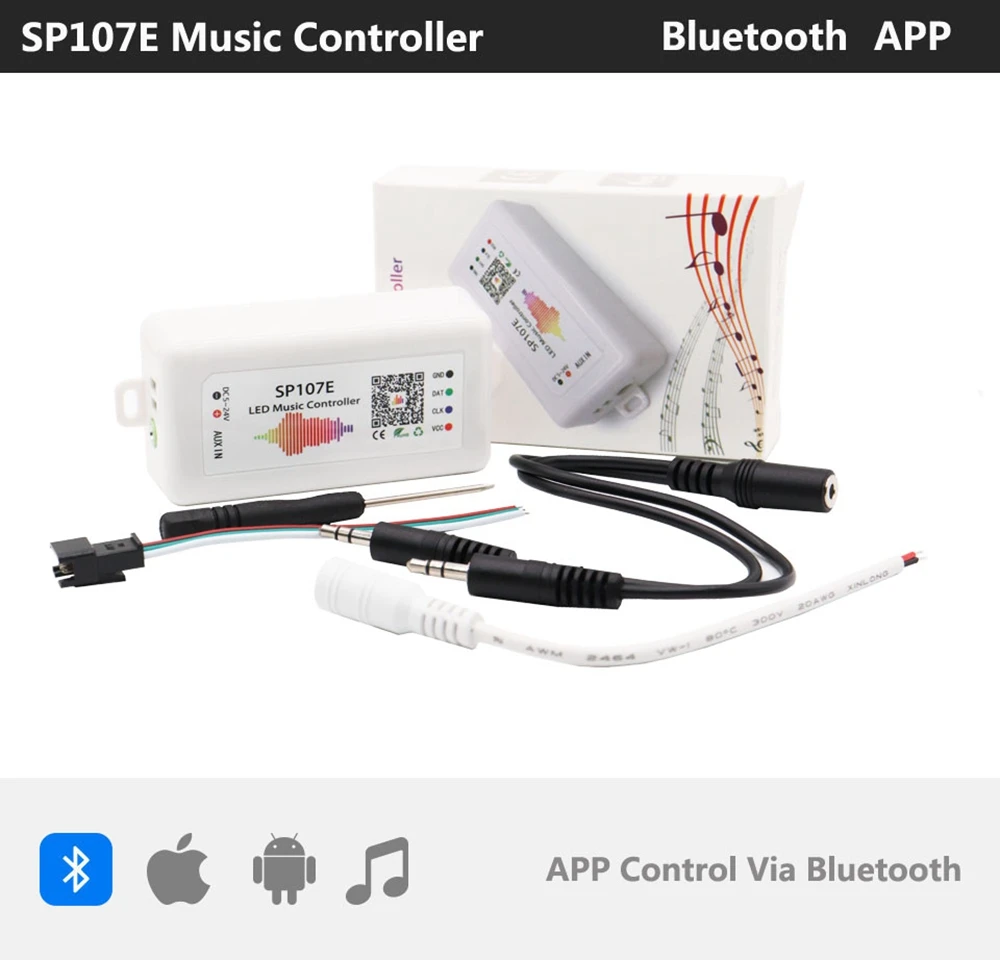 WS2811 WS2812B SK6812 WS2815 Led Strip Light Controller Bluetooth SP105E SP110E WIFI SP108E SP501E Music SP107E SP601E DC5V-24V