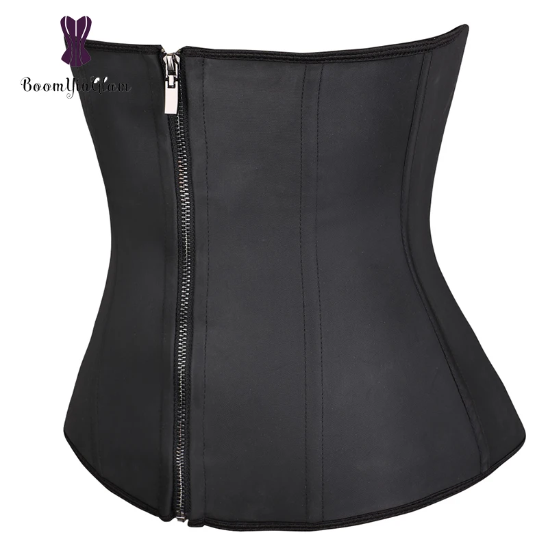 

Zip And Hook Clips Smooth Latex Waist Trainer Slimming Sheaths Girdles 7 Steel Bones Women Waist Shaper