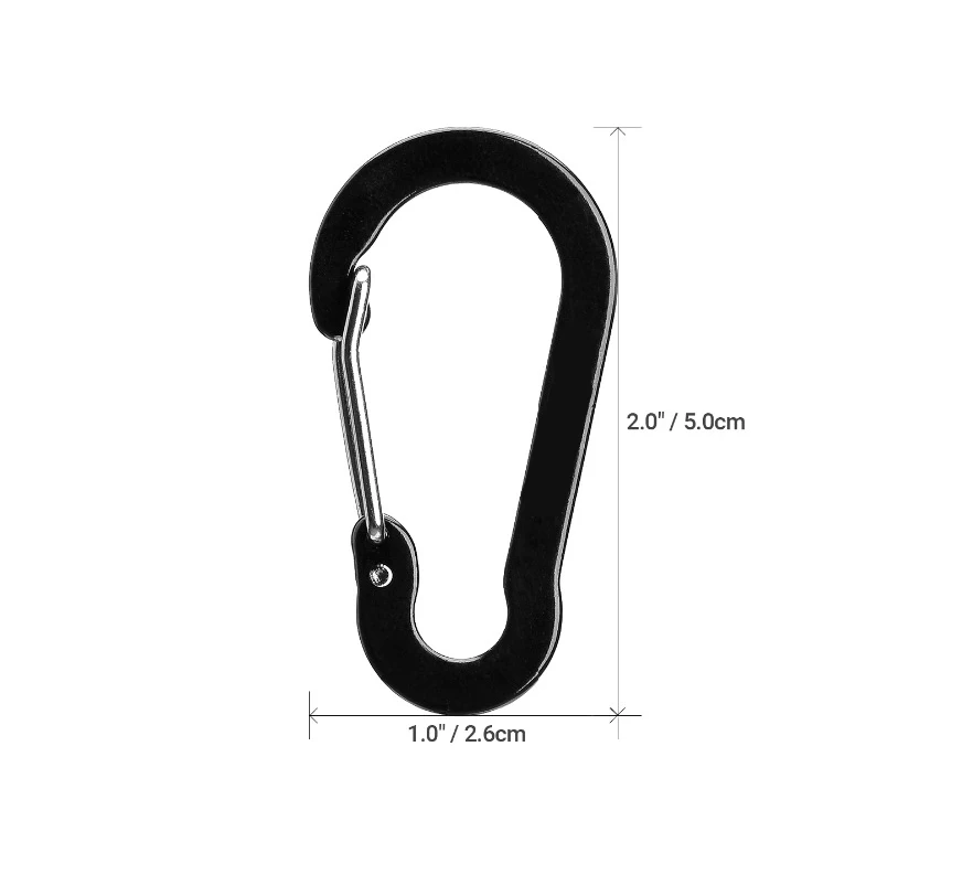 10PCS Carabiner Clip Set Tourist Small Hooks Outdoor Fishing Camping Cycling Hiking Multi Tool Keychain Buckle Karabiners