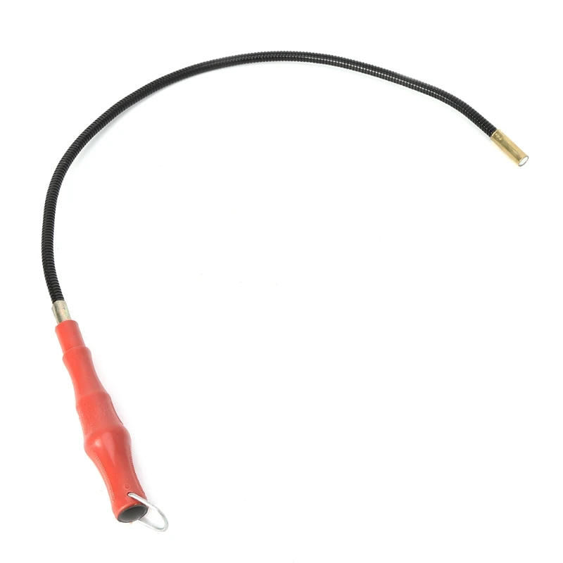 Captador magnético para reparación de herramientas de garaje, grabador Flexible con mango de plástico rojo