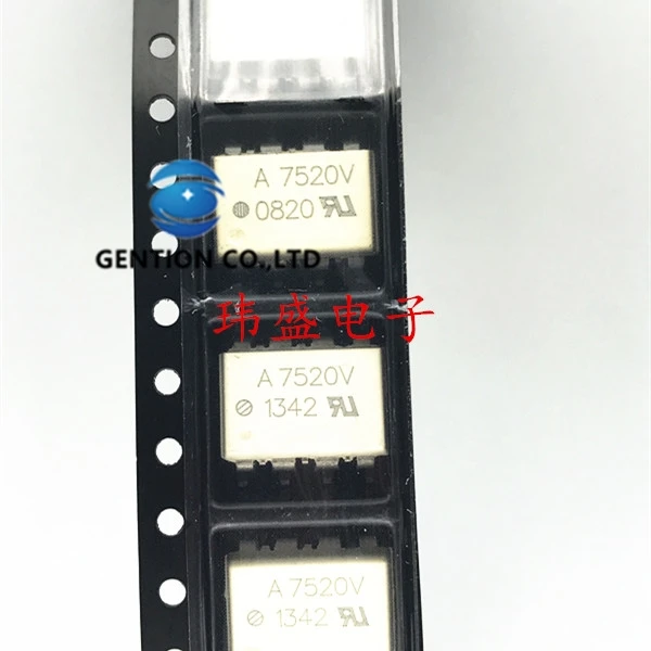 

10PCS HCPL-7520 HCPL-7520-500-e A7520 SOP-8 decoupling A7520V light in stock 100% new and original