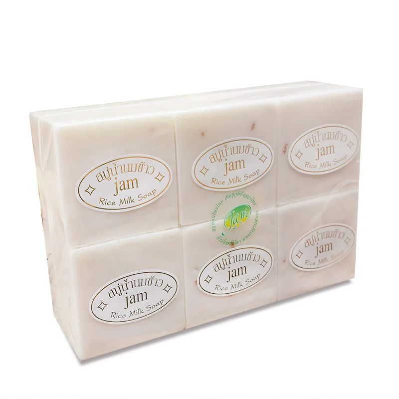 Handmade Rice Milk Soap Collagen Vitamin Skin Whitening Acne Pore Removal Moisturizing Bleaching Rice Milk Soap