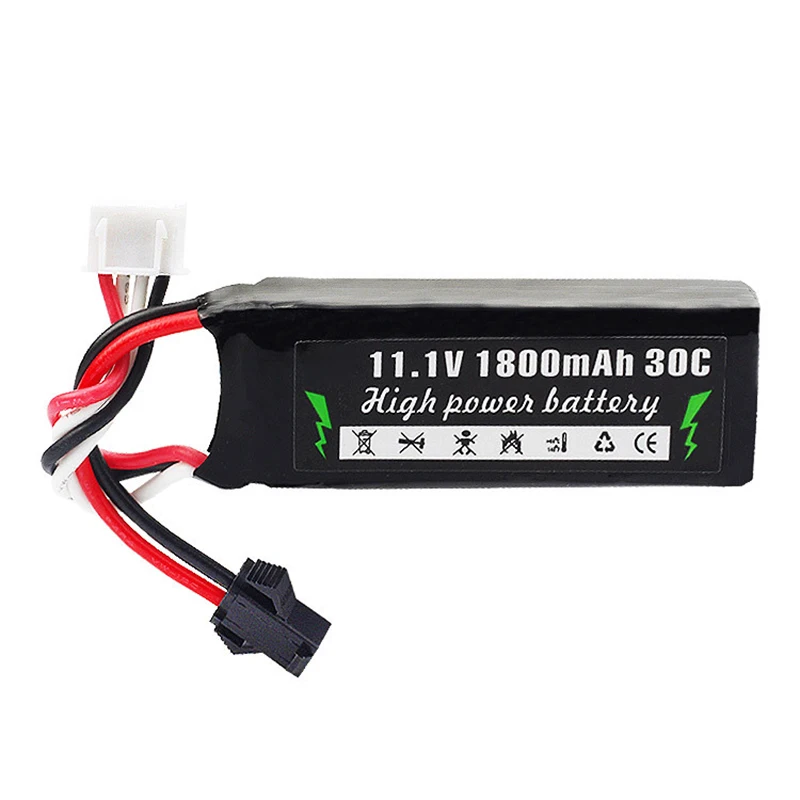 ZhenDuo Toys 11.1V 1800mAh 2000mAh 7.4V  30C Battery for  Ball Blaster Toy Gun Jinming Gen8 M4a1 SCAR