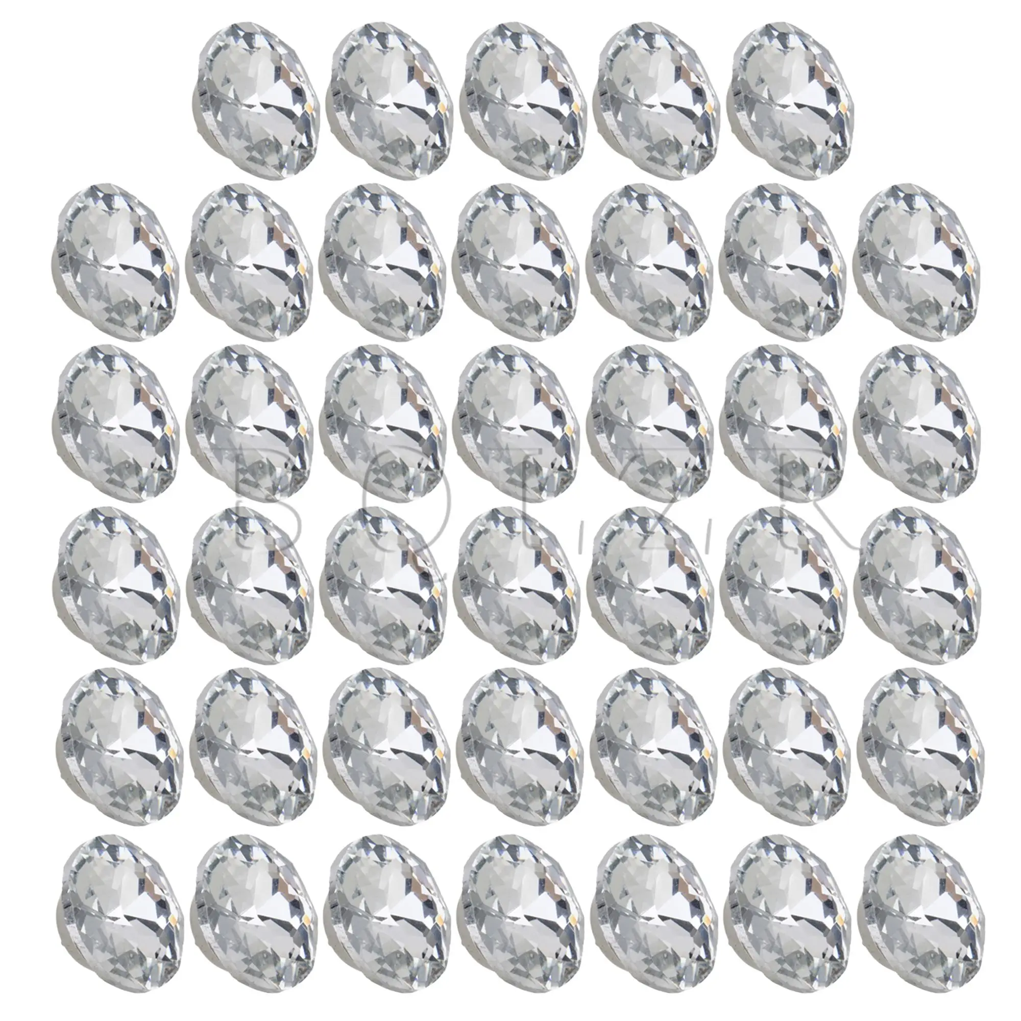 BQLZR 40/60 Pieces Diamante Crystal Upholstery Sofa Headboard Buttons 22x16mm