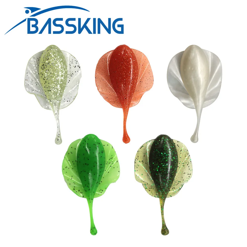 BASSKING Fishing Soft Lures Silicone Bait Wobblers 48mm 75mm Quality Lures Shad Artificial Swimbait for Bass Carp Tackle Leurre