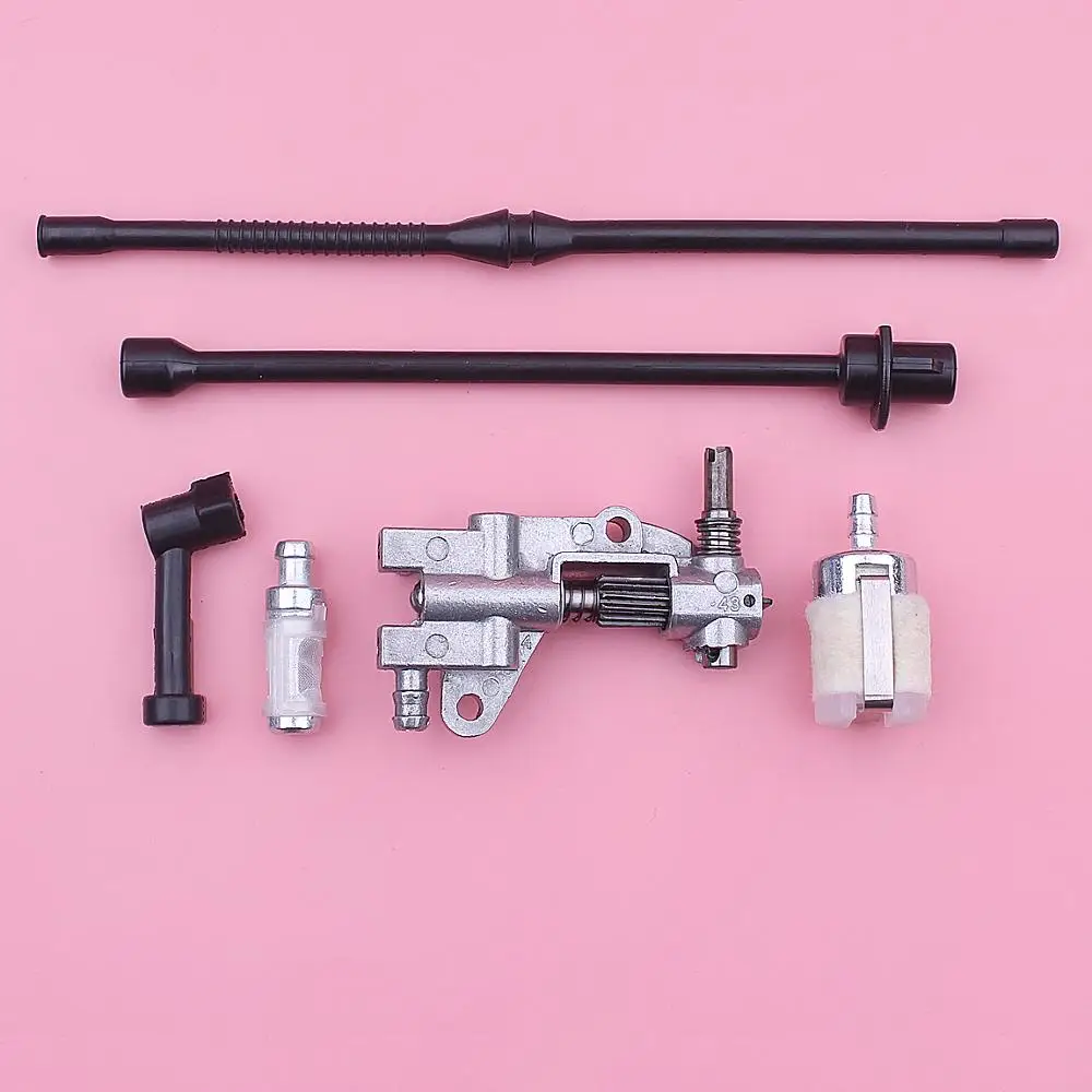 Adefol Oil Pump Pipe Fuel Hose Filter Assembly Kit For Chinese 4500 5200 5800 45cc 52cc 58cc Chainsaw Spare Parts бензопила
