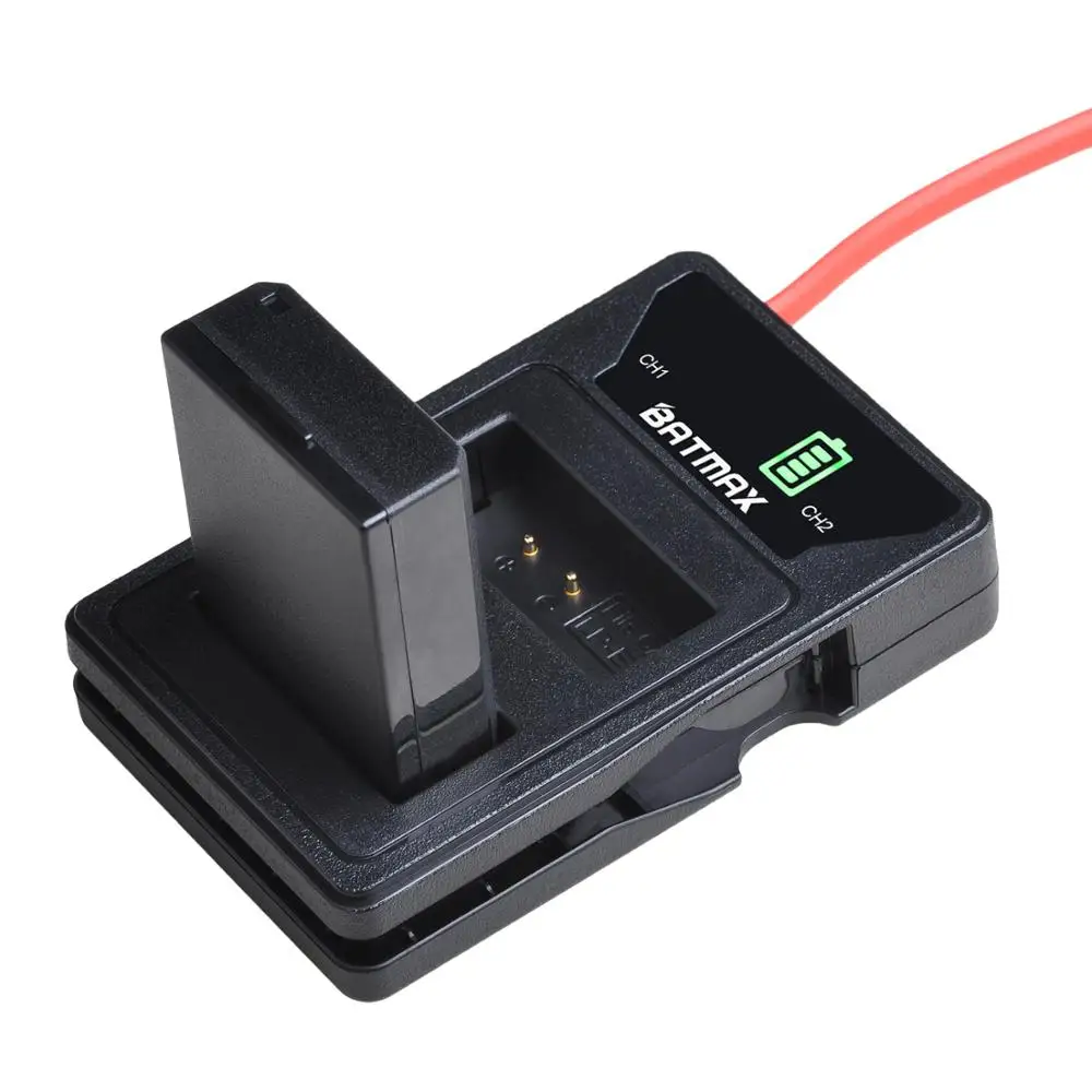 Batmax LP-E10 LP E10 LPE10 Battery + LED Dual Bulit-in USB Charger Type C for Canon 1100D 1200D 1300D Rebel T3 T5 KISS X50 X70