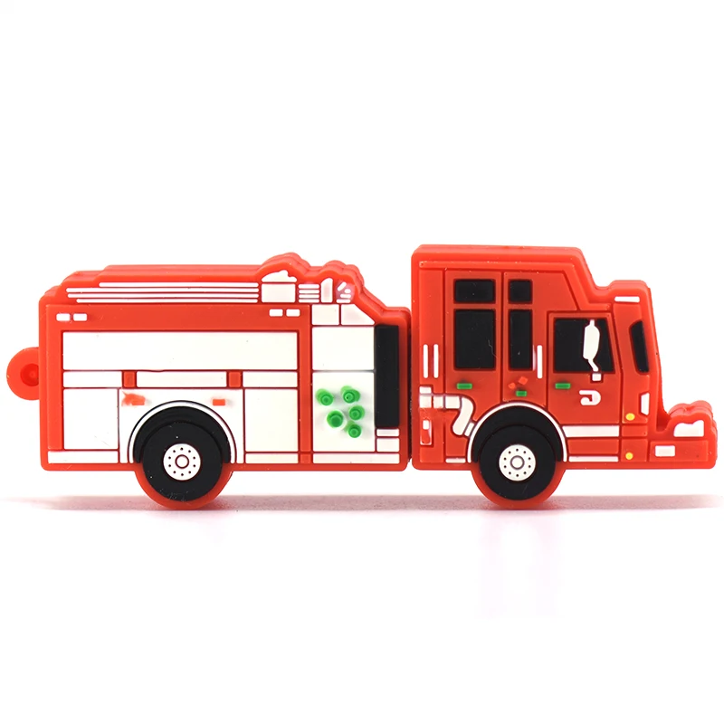 Car Taxi Cartoon Usb Flash Drive Pen Drive Fire Truck Memory Stick Racing Car Pendrive 4GB 8GB 16GB 32GB 64GB 128GB U Stick Gift