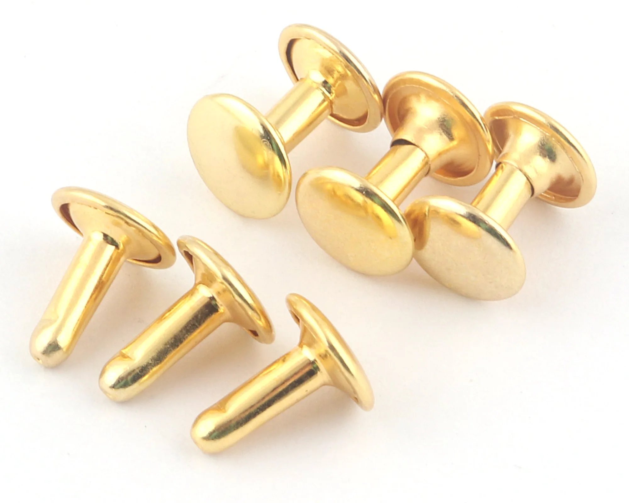 9mm Gold Round Rivets Metal Studs Rivets Studs Leather Craft Accessories Purse Bag Handbag Craft Supplies