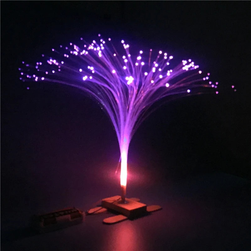 Multicolor LED DIY Kids Science Experiment Kits Colorful Fiber Optic Lights STEM  Educational Toy