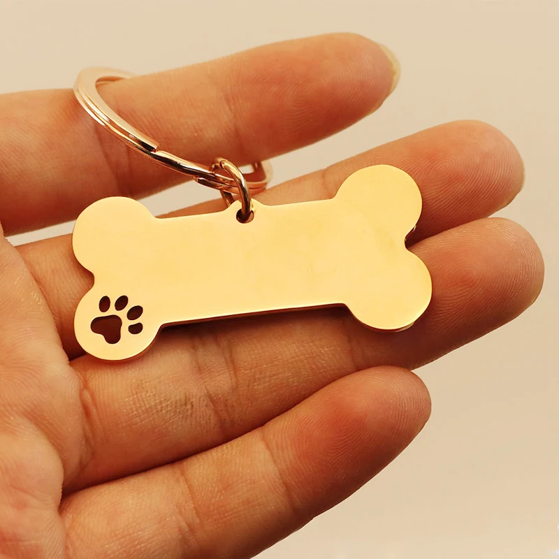 Anti-lost Personalized Pet Identity Tag Dog Collar Laser Engraved Logo Pet Identity Tag Puppy Pendant Pet Accessories