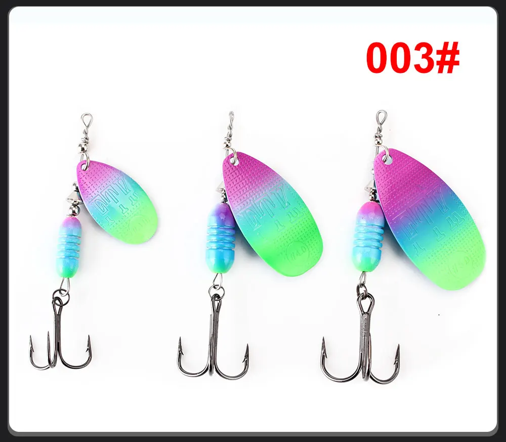 FTK Neuer Metall-Angelköder Spinnerbait 5,8g 6,3g 10,2g 16,9g 18,8g Hochwertige Hartköder mit Dreifachhaken Angelzubehör für Hecht – Detail 10