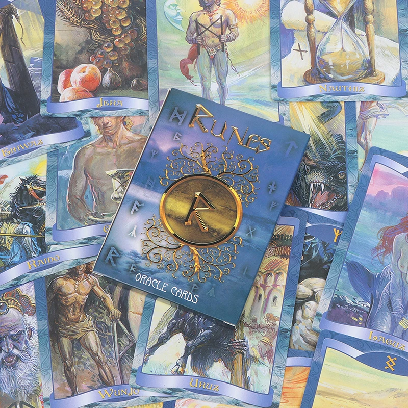 Cartas de oráculo de Runas de Tarot, juegos de mesa de oráculo Occult Psychic, suministros de Tarot, alta calidad, profecía de adivinación,