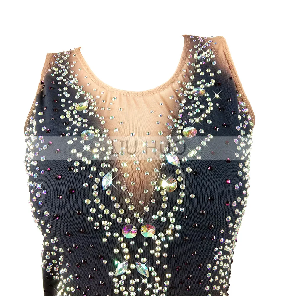 LIUHUO Figure Skating Dress Women\'s Girls\' Ice Performance Rhythmic Gymnastics Competition Leotard Artistic Costume Dance Adult