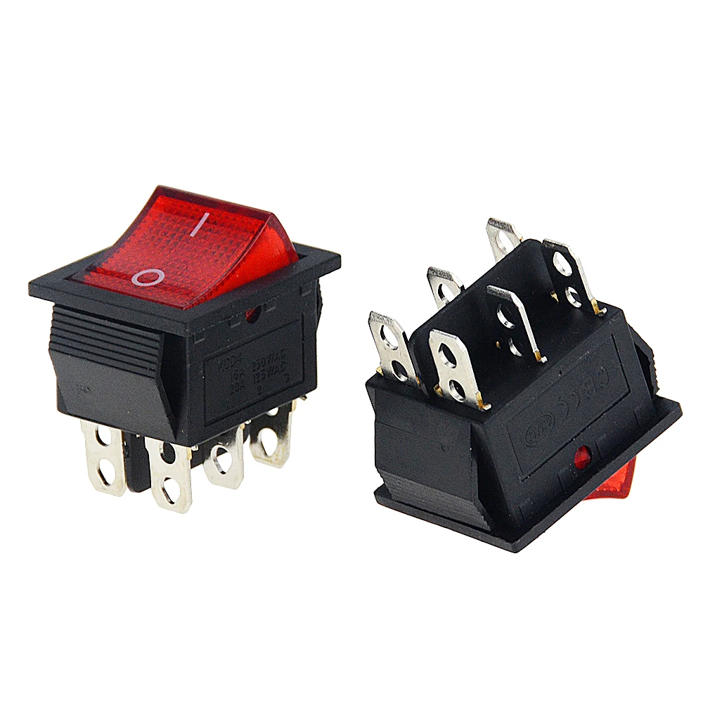 1PCS KCD4 Rocker Switch Power Switch 2Position 3Position Electrical Equipment Switch 16A 250VAC/20A 125VAC ON-OFF 31X 25mm