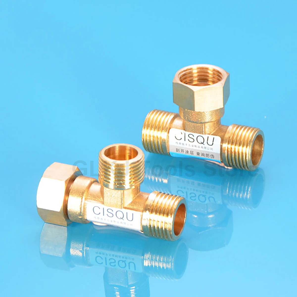 

1pcs BSP 1/2" Female Thread Brass Union Joint 3-way Tee Connector Pneumatic Plumbing Pipe Fitting Water Fuel Gas Copper Adapter