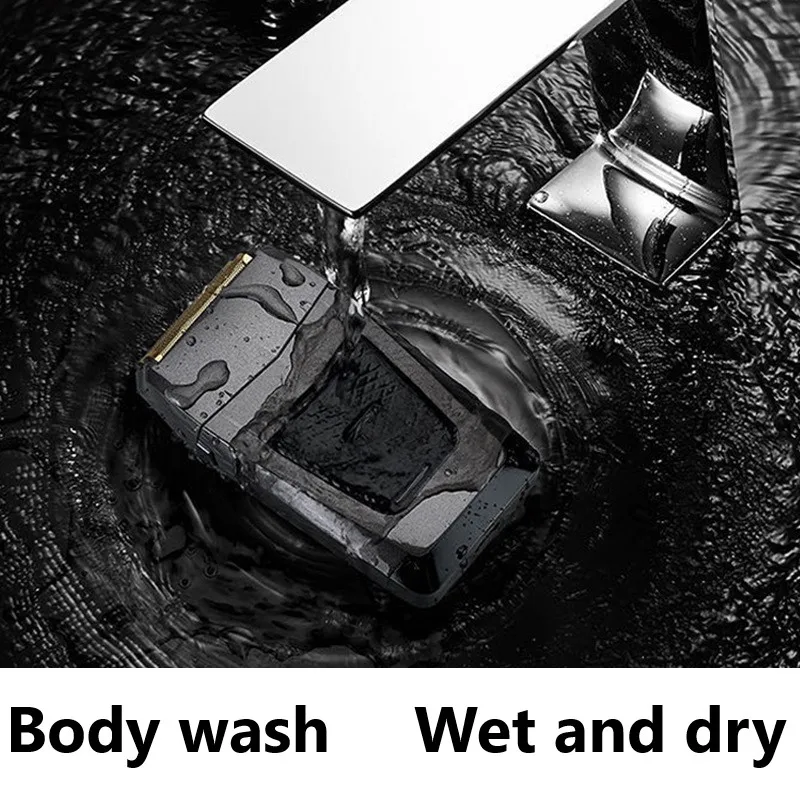 Перезаряжаемая Беспроводная Бритва для мужчин, двойное лезвие, возвратно-поступательная Бритва для бороды, многофункциональный мощный триммер для ухода за лицом