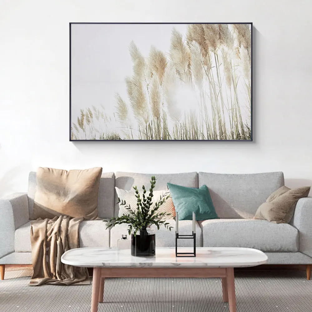 

Abstract Dried Grass Painting HD Prints And Posters On Canvas Modern Plant Wall Art Picture For Livinng Room Home Decoration