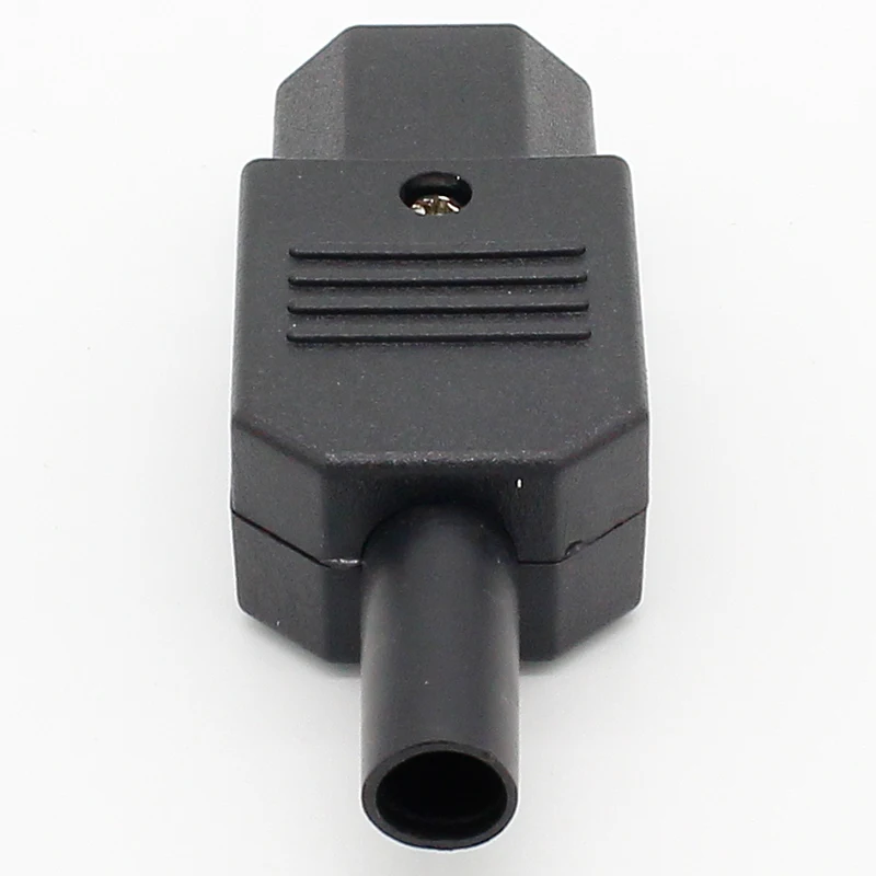 New Wholesale Price Black IEC 320 C13 Female Plug Rewirable Power Connector 3pin Socket 10A /250V