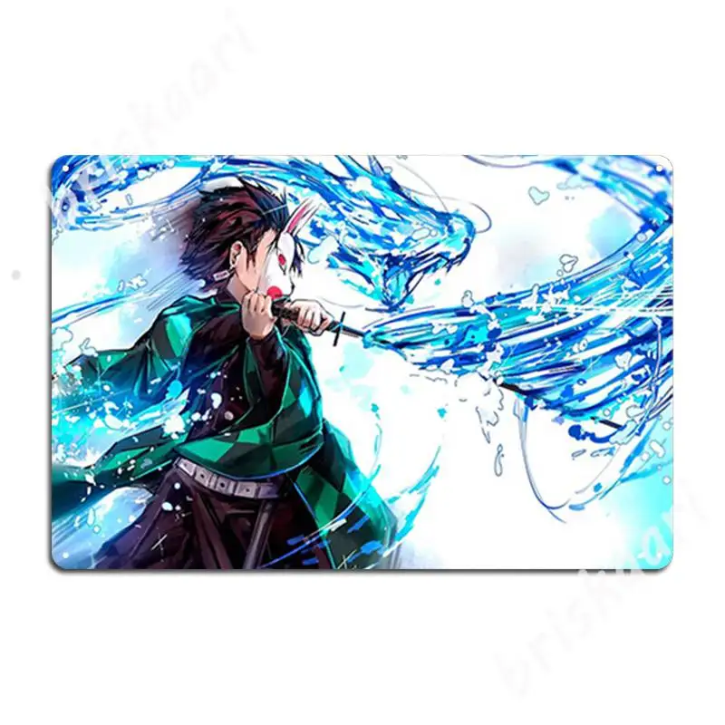 Demon_Slayer Kimetsu No Yaiba 8 Metal Signs Cinema Cinema Living Room Customize Painting Décor Tin sign Posters