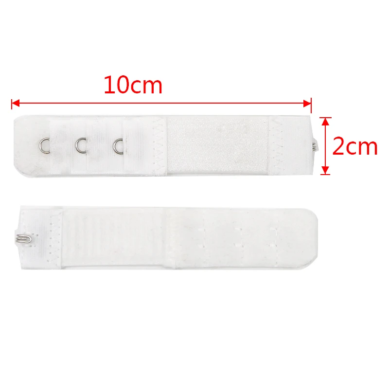 3Pcs Nylon Bra Extender Extension Underwear Accessories Women Adjustable 1/2 Hooks Clasp Straps Bra Strap Extender Sewing Tool