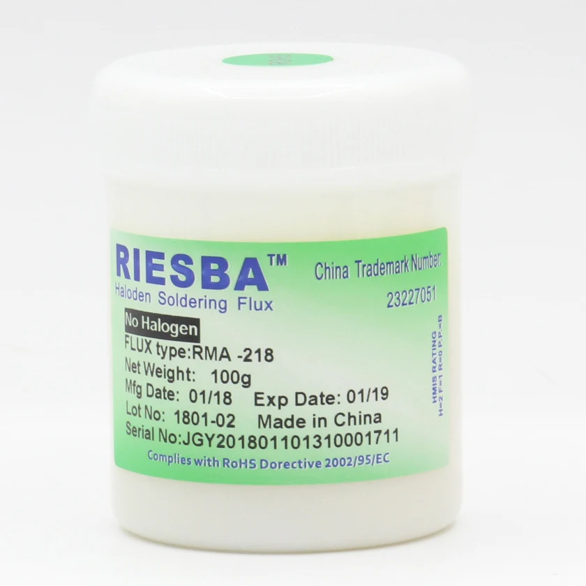 RIESBA RMA-218 BGA Solder Flux Paste Solder 100g for SMT Reballing