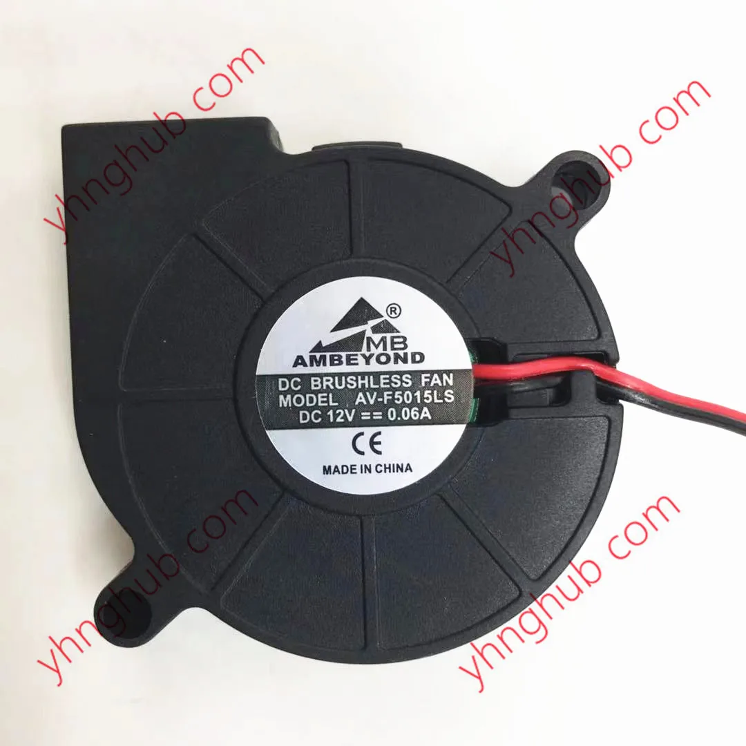 

AMBEYOND AV-F5015LS DC 12V 0.06A 50x50x15mm 2-Wire Server Blower Fan