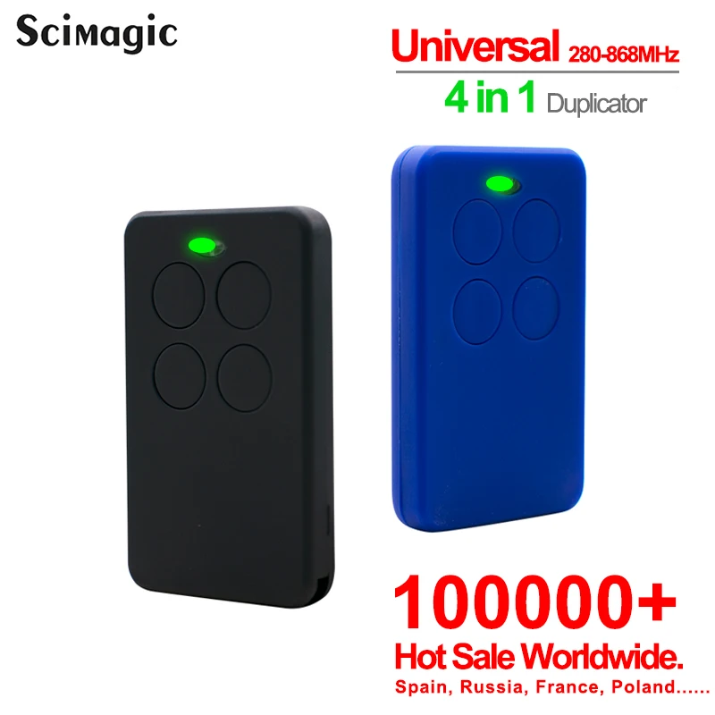 Multi-Frequency 287-900MHz Garage Door Remote Control Clone Multi-Brand Rolling Code Fixed Code Opener Keychain