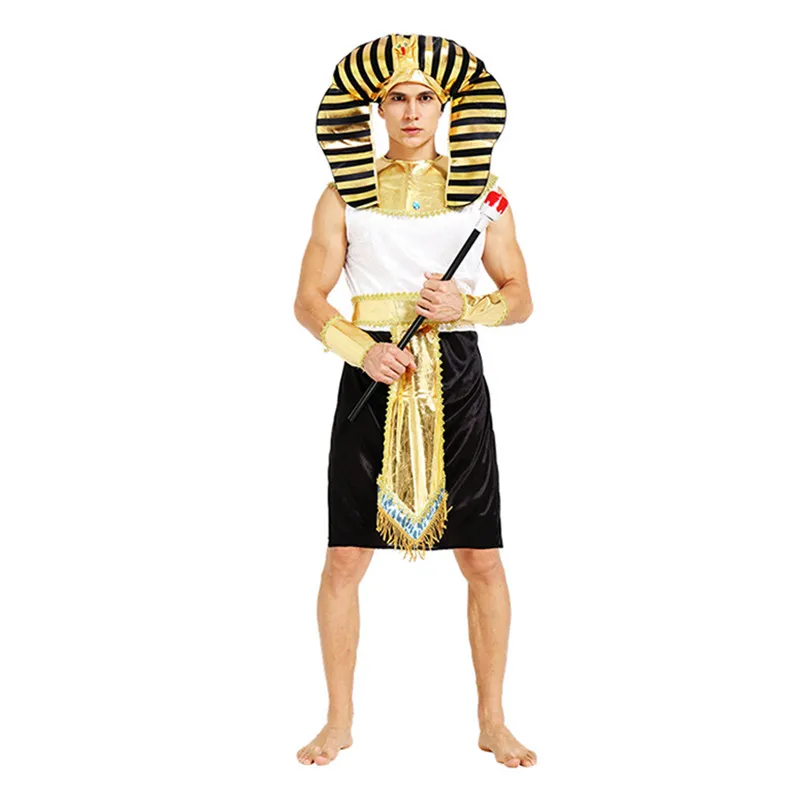 Kobiety mężczyźni egipski faraon Cleopatra Cosplay kostiumy Halloween boże narodzenie nowy rok kostiumy fantazyjne pary