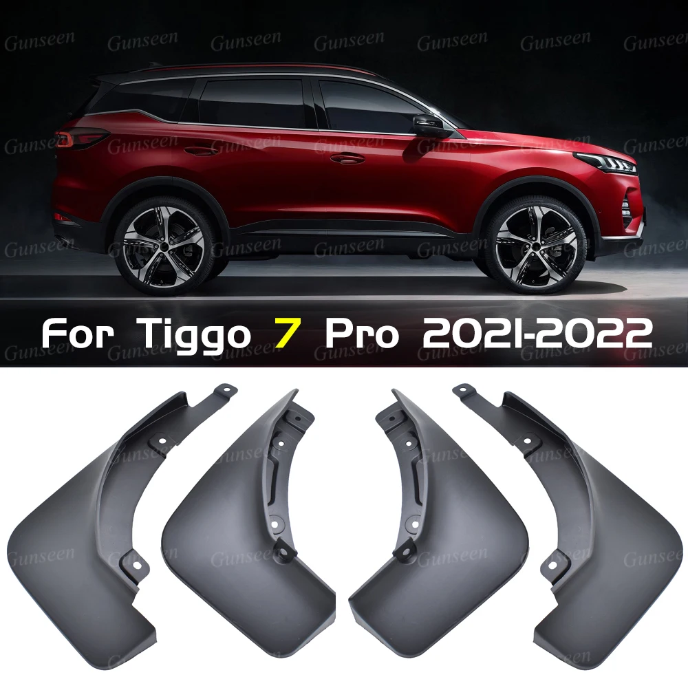 

For Chery Tiggo 7 Pro 2021 2022 Auto Mudguards Special Car Accessories Protector Front Rear Mud Flap Scuff Plate Guard Splash