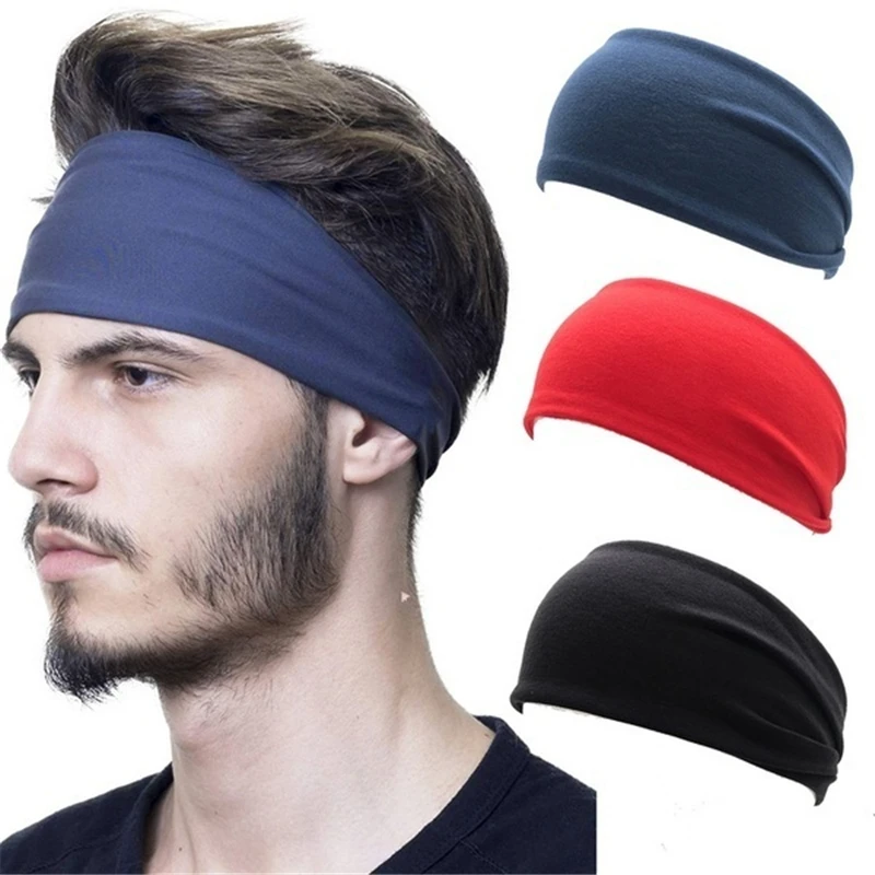 

Man/Women Headband Solid Color Wide Turban Twist Knitted Cotton Sport Yoga Hairband Twisted Knotted Headwrap Hair Accessories