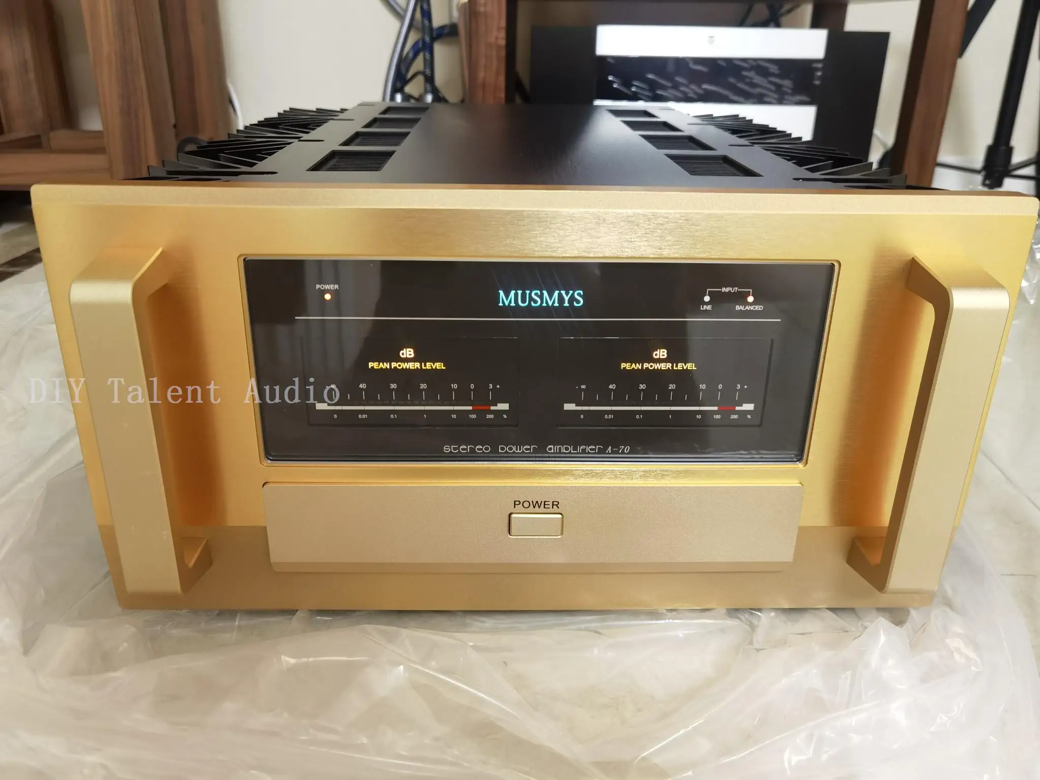 Customized Miaosi ACCUPHASE  A-70 high power pure class A HIFI  rear stage power amplifier big power amp