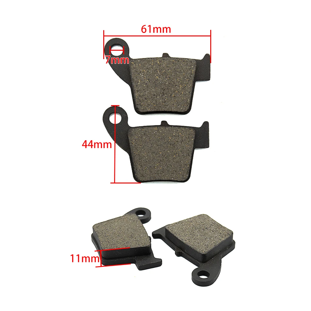 Motorcycle Front Rear Brake Pads For HONDA CRF250R CRF250X 2004-17 CR125R CR250R CR125 CR250 R 02-07 CRF450R 02-16 CRF450X 05-17