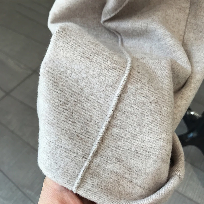 Winter Thicken Women Pencil Pants Wool Pants Female 2019 Autumn High Waist Loose Trousers Capris Good Fabric