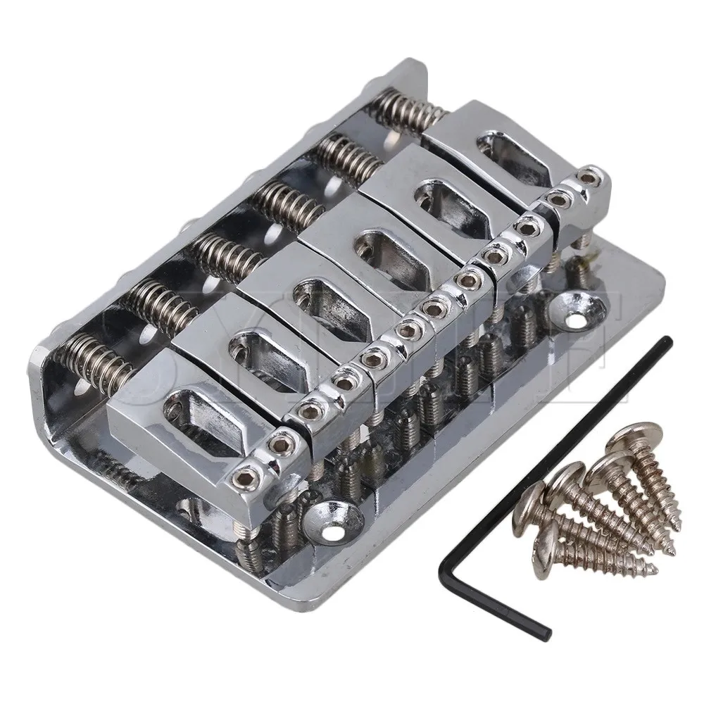 Chrome 65MM FIXED HardTail ELECTRIC GUITAR BRIDGE TAILPIECE