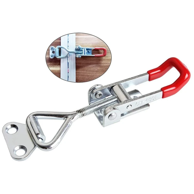 20 Pack Adjustable Toggle Latch Clamp 4001, 330 Lbs Holding Capacity, Heavy Duty Quick Release Pull Latch Toggle Clamp