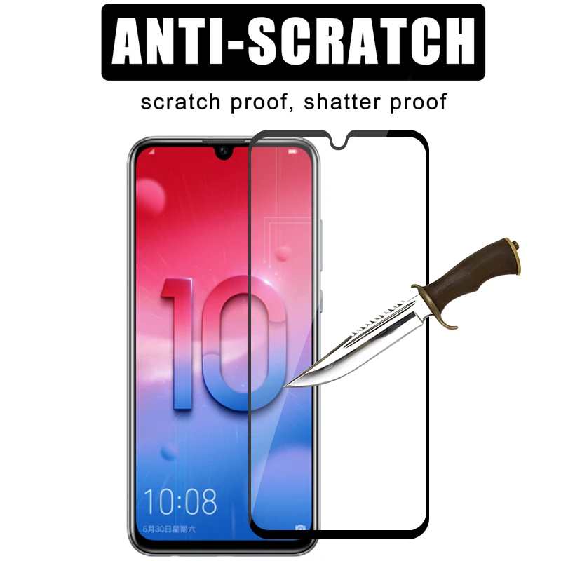 Safety Glass on Honor 10 Lite HRY-LX1 Tempered Protective Glas For Huawei Honer 10i HRY-LX1T 10Lite Film Screen Protector Light
